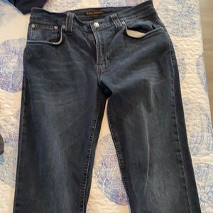 Black Nudie Skinny Jeans